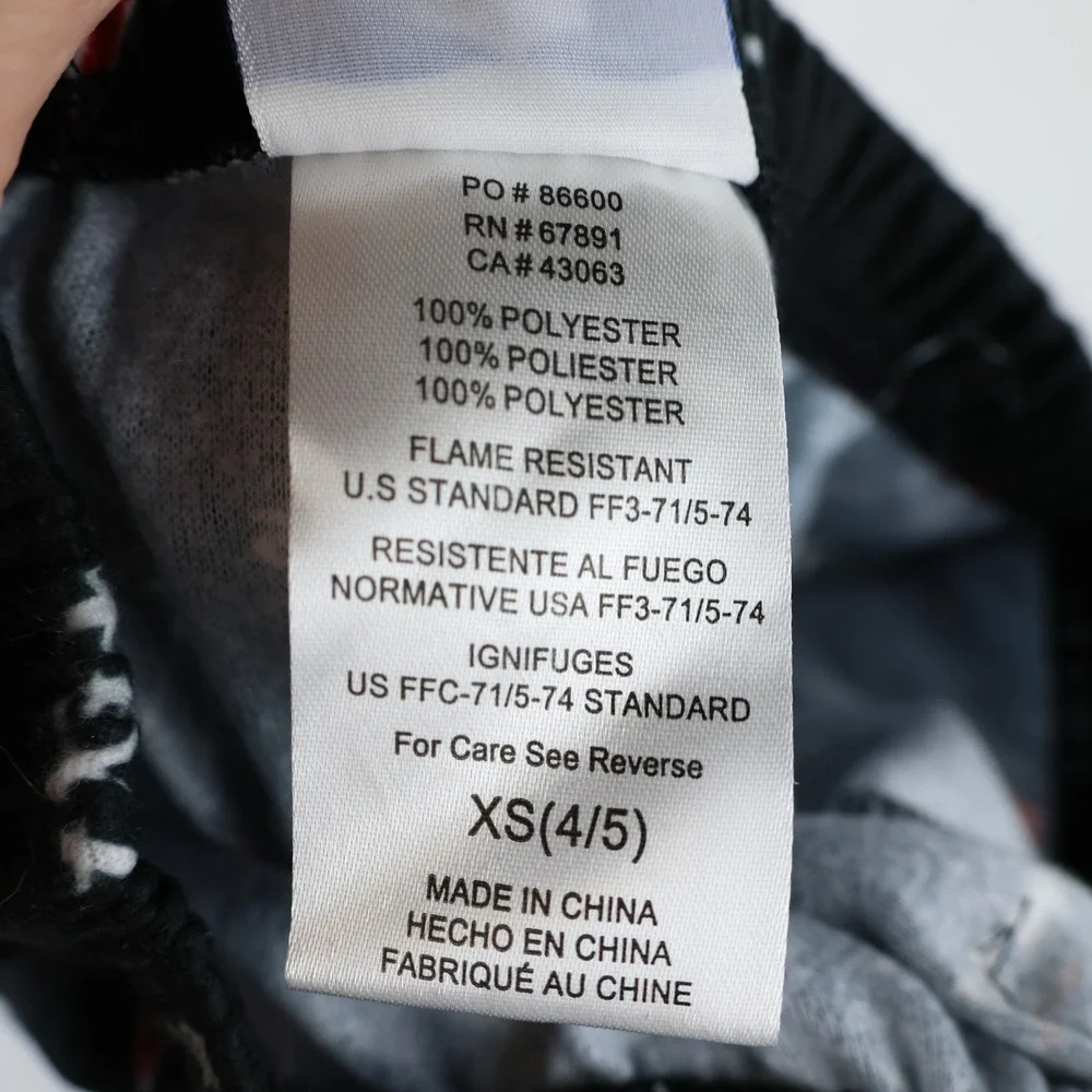 Houston Texans Boys Pajama Pants XS 4/5 Youth Black NFL Football Team‎ Apparel